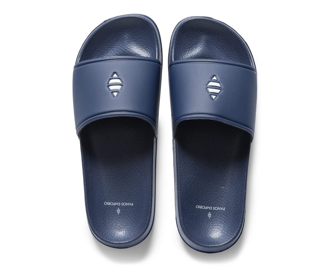 Unisex Slide Sandal DARK BLUE/WHITE 45 