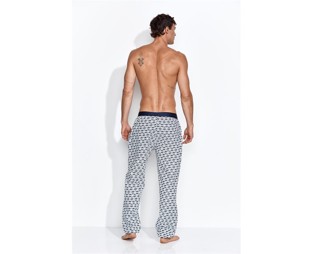 PE Pajama Pant Print WHITE/NAVY MEDIUM