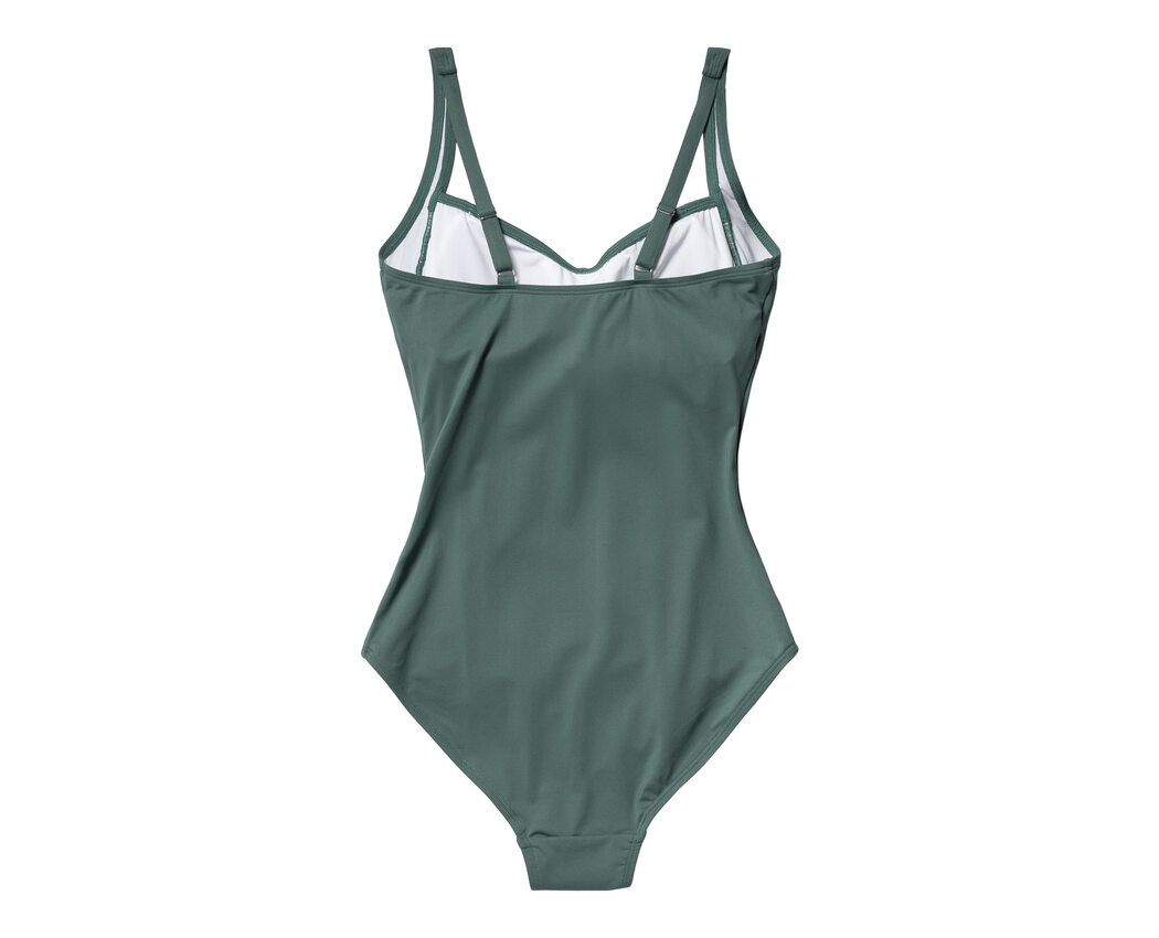 Potenza Solid swimsuit Recycled Deep Jungle 44 