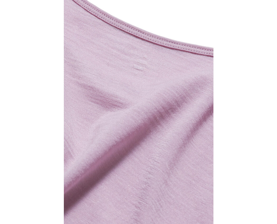 Wool/Tencel Tee Long Sleeve Pink Dawn Medium