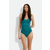 Potenza Solid swimsuit Recycled Deep Jungle 46 